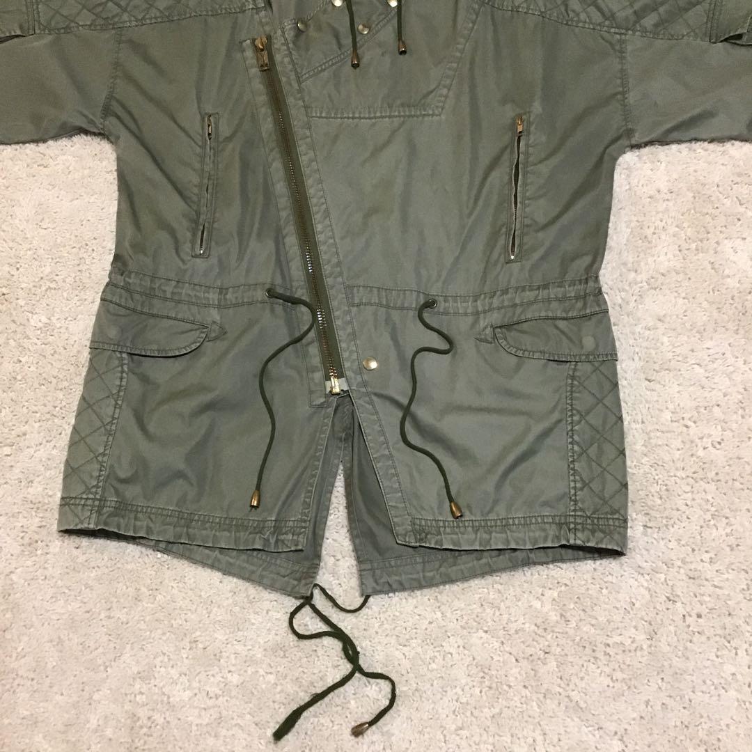 black means ブラックミーンズ　ライダース　モッズコート　モスグリーン