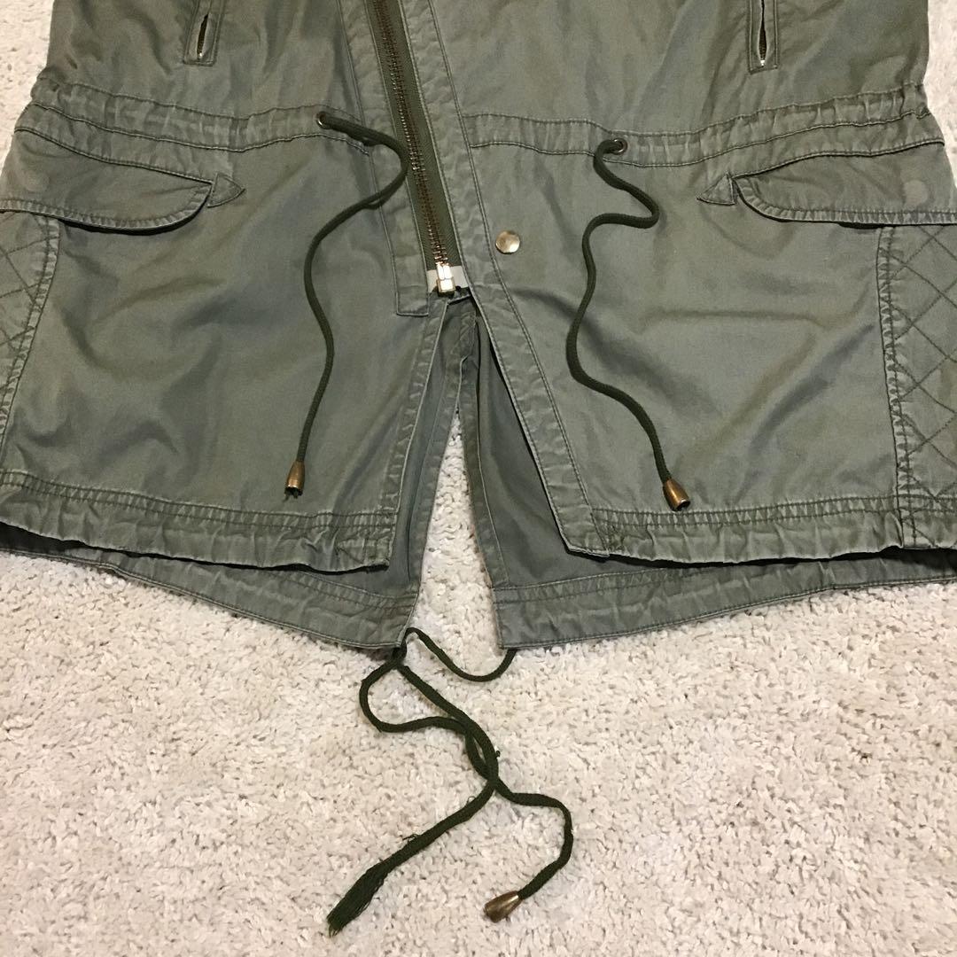 black means ブラックミーンズ　ライダース　モッズコート　モスグリーン