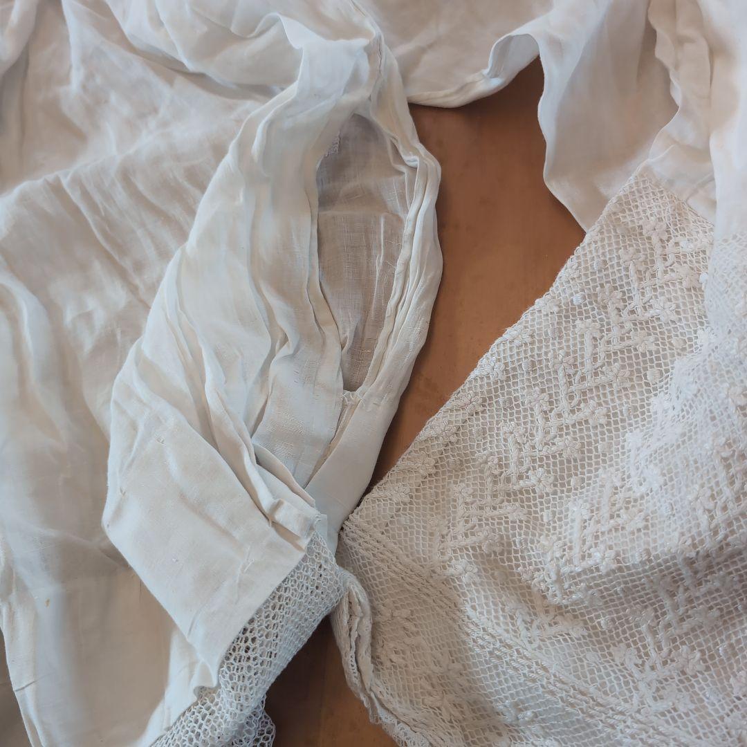 フランスアンティークワンピース　フランスアンティークレース