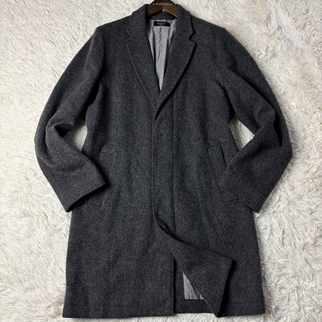(美品) ポールスミス チェスターコート ウール グレー