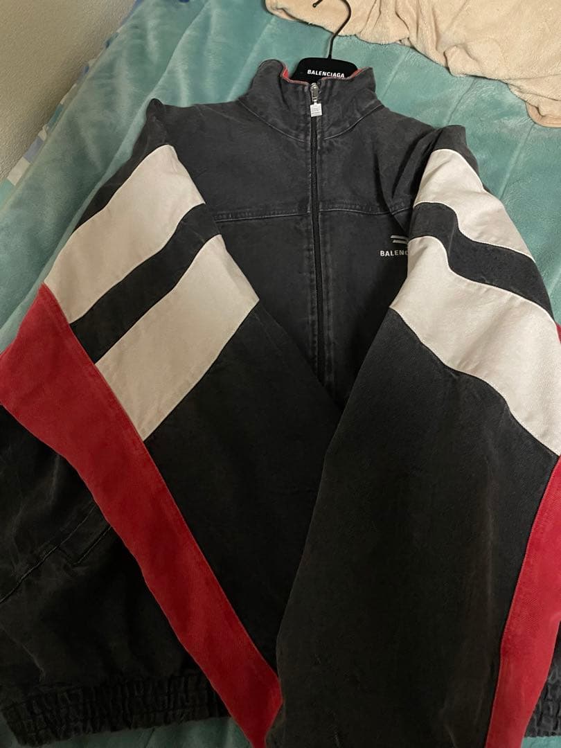 コムドットやまと着用] BALENCIAGA デニム トラックジャケット - メルカリ