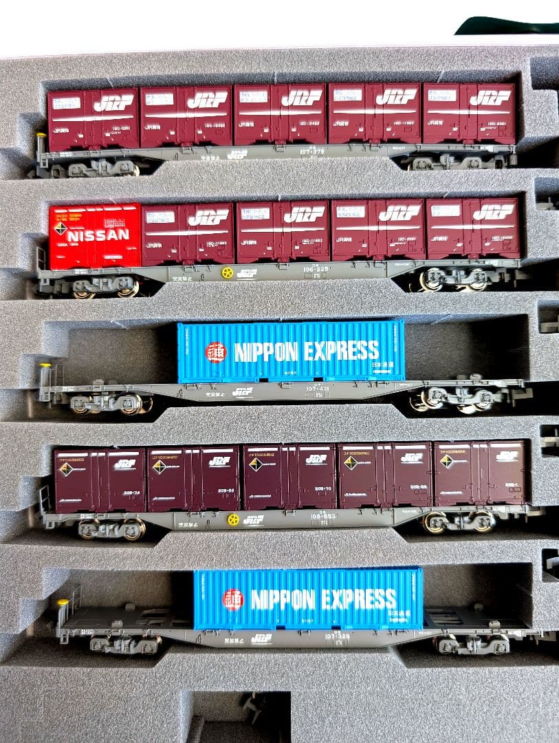 KATO　コキ106+107　コンテナ積載　10両セット　10-1432