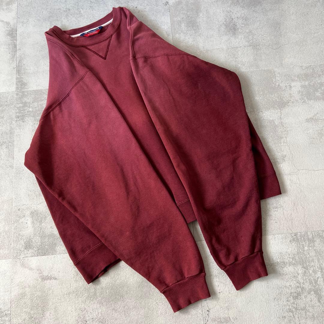 S*p様 BoroSweat　鬼フェード　ボロ スウェット　褪色 臙脂色　　ヘビ