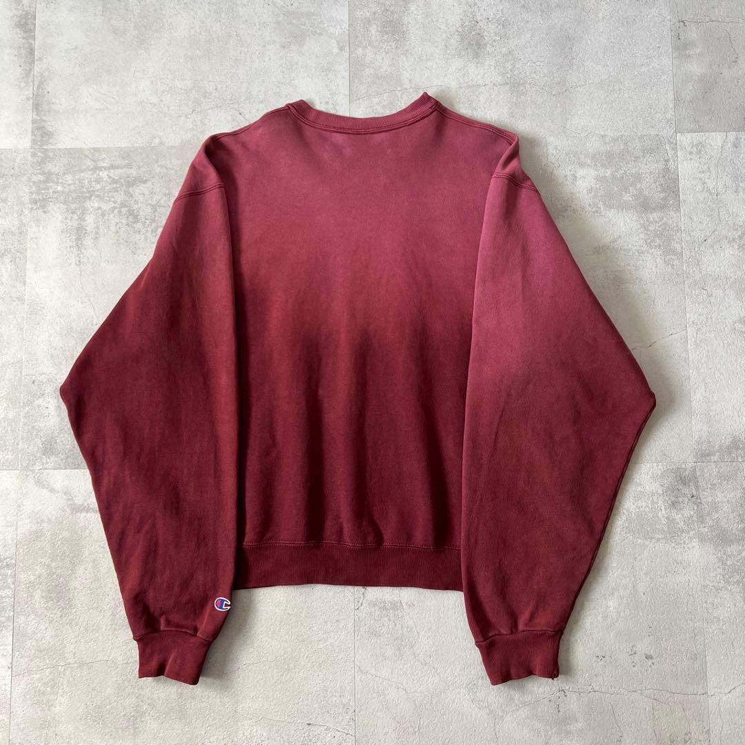 S*p様 BoroSweat　鬼フェード　ボロ スウェット　褪色 臙脂色　　ヘビ