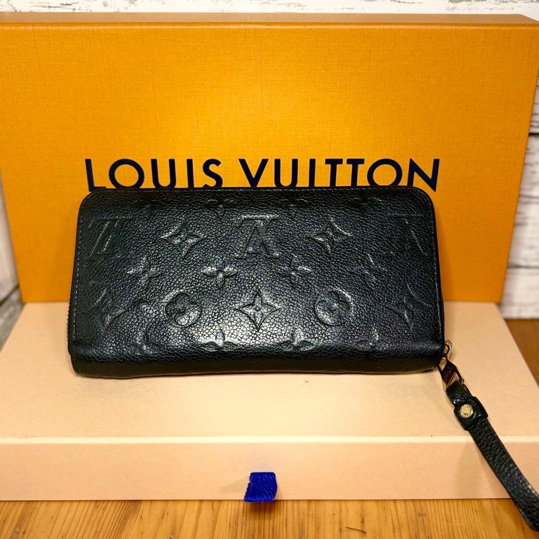 ルイヴィトン　アンプラント　ノワール　ジッピーウォレット　M61864