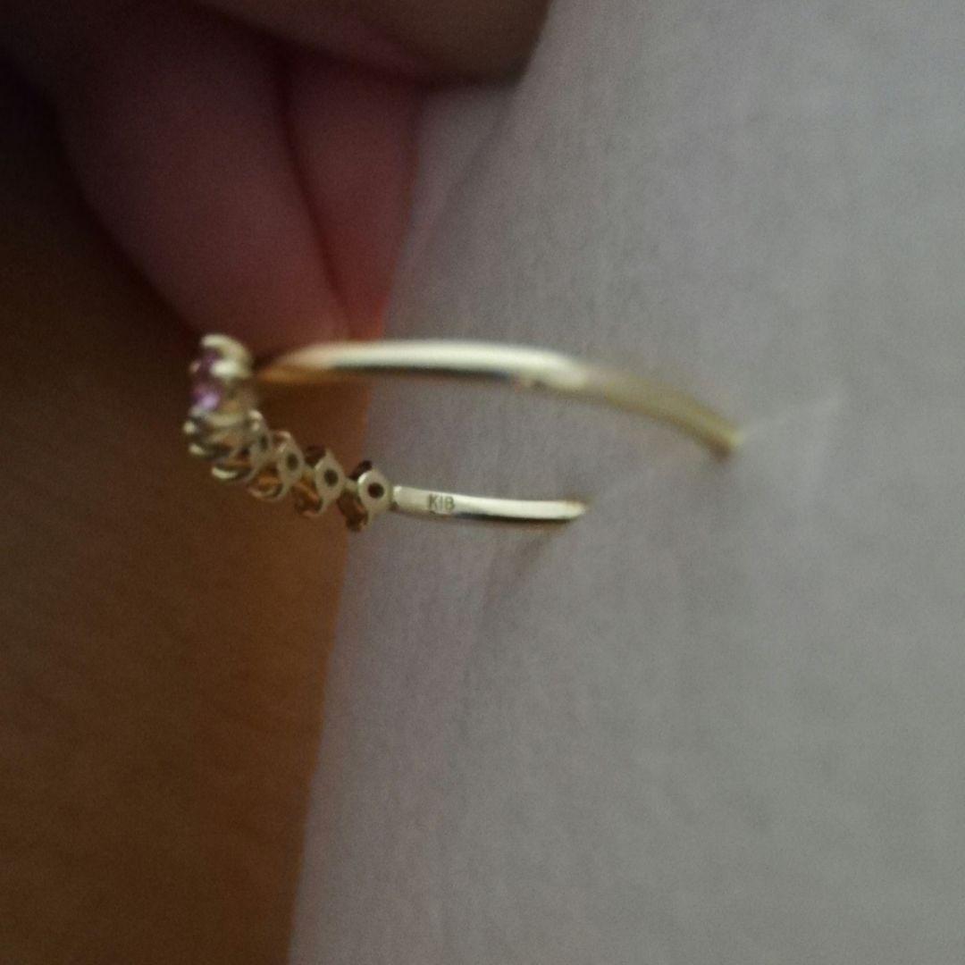 K18 セブンストーン リング 13号 アミュレット マルチカラー L&Co.