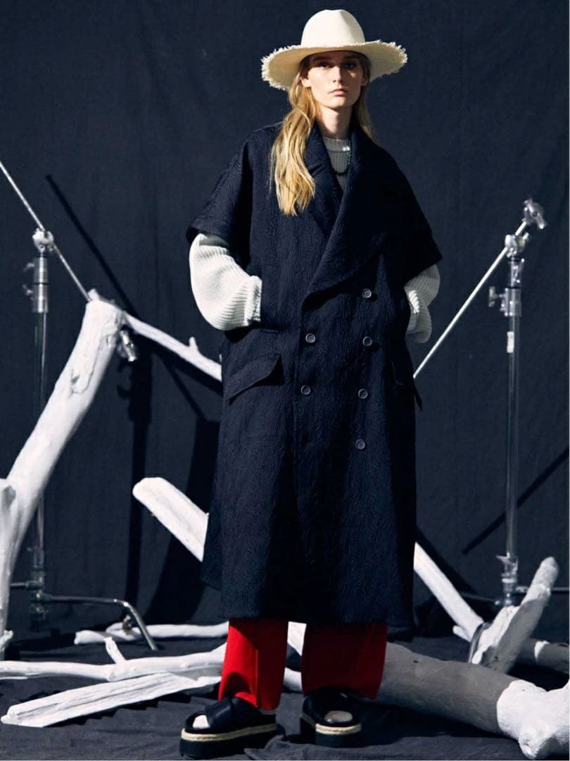 maison special マルチファブリックオーバー2wayポンチョコート