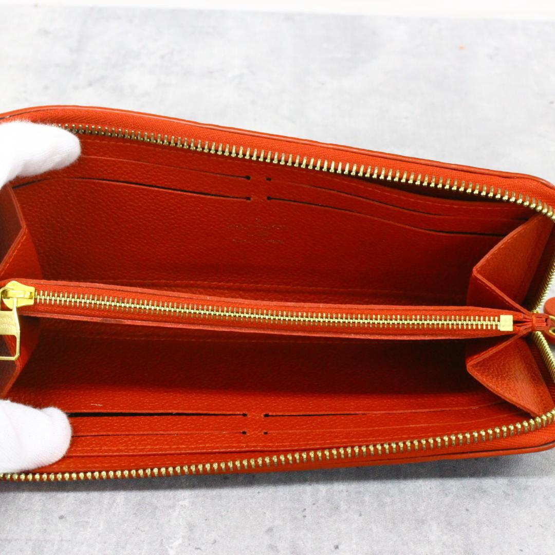 ◇ルイヴィトン ポルトフォイユ クレマンス フラワーチャーム ネイビー×レッド