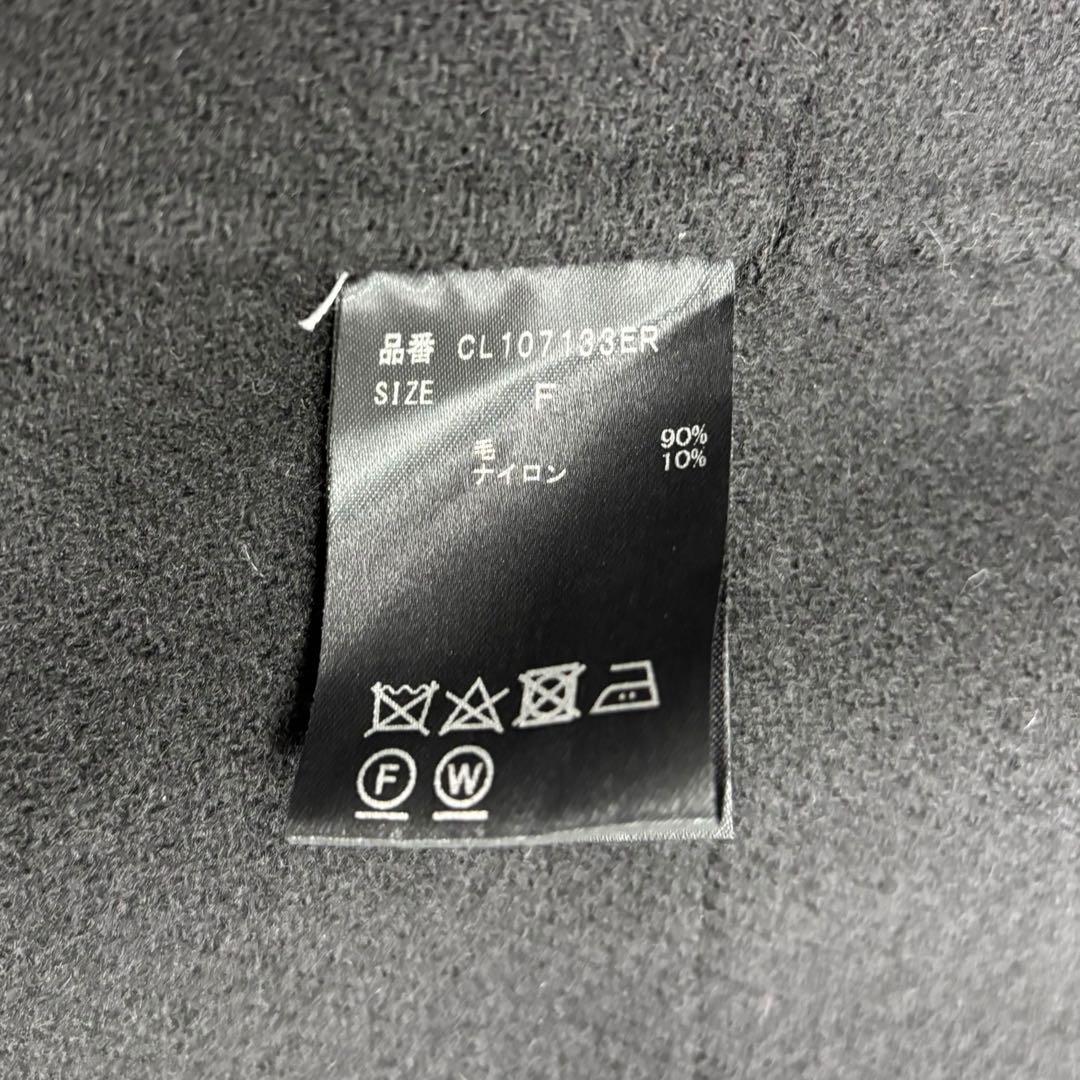 21xxカレンソロジー マンテコ ロングコート ブラック　高級生地