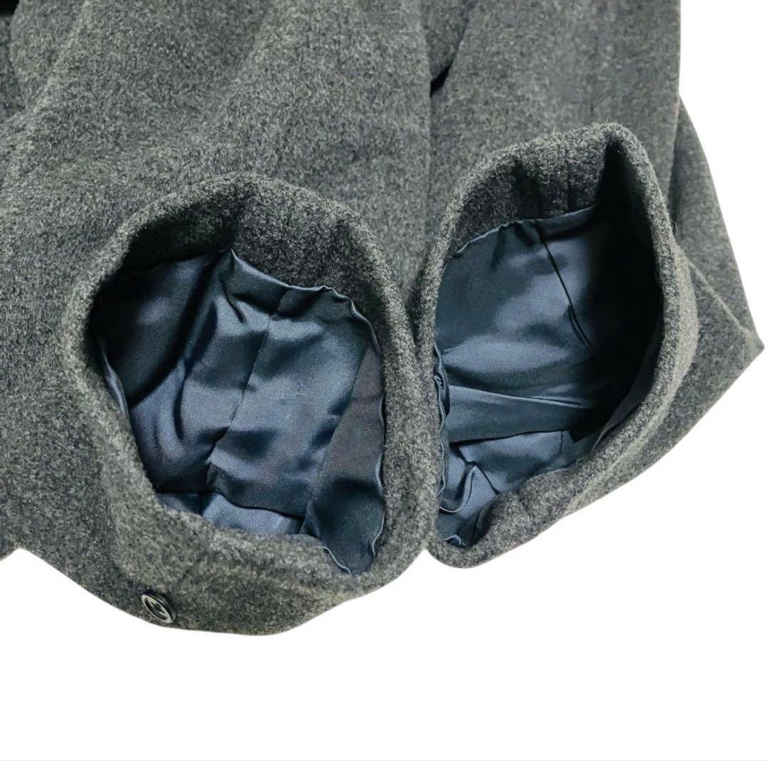 極美品✨希少 XL バーバリー ステンカラーコート カシミヤ混 ロング　グレー