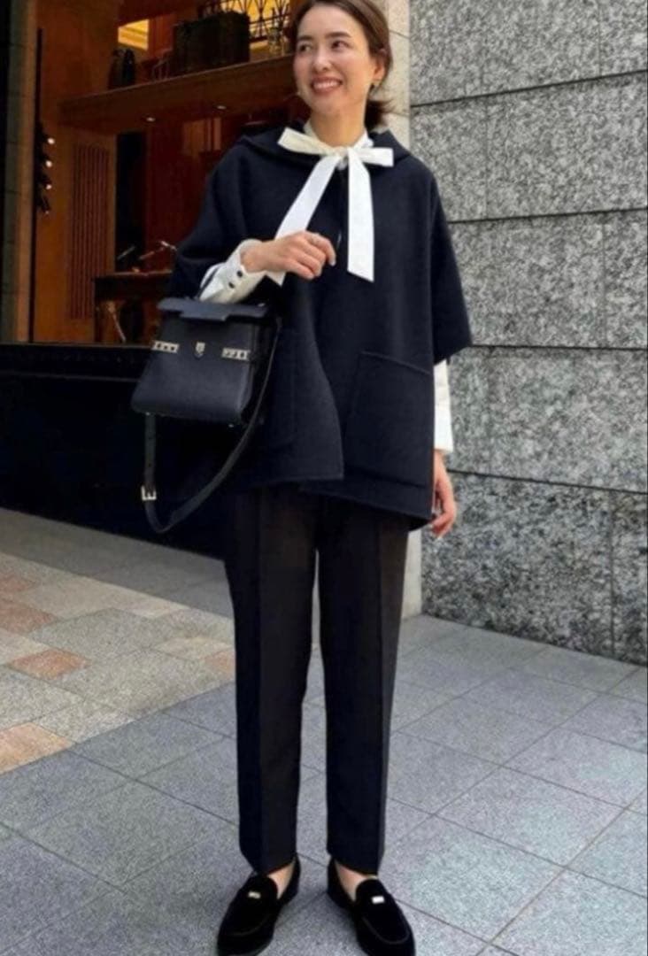 ohga リバーポンチョ　ブラック Whim Gazette（ウィムガゼット）の「リバーポンチョ（ポンチョ）」 - WEAR