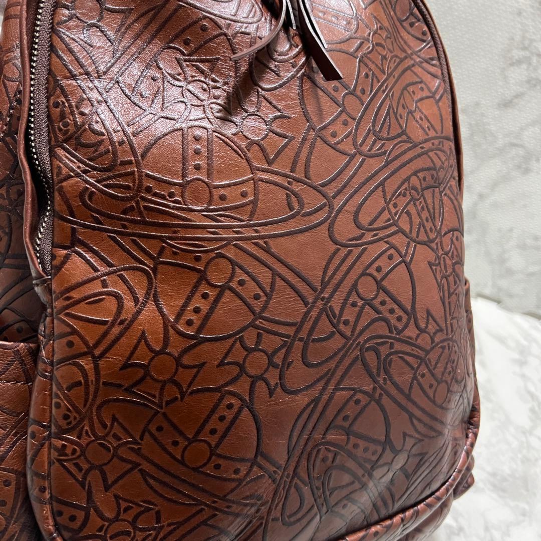 美品✨ヴィヴィアンウエストウッド リュック アーサー オーブ レザー ブラウン