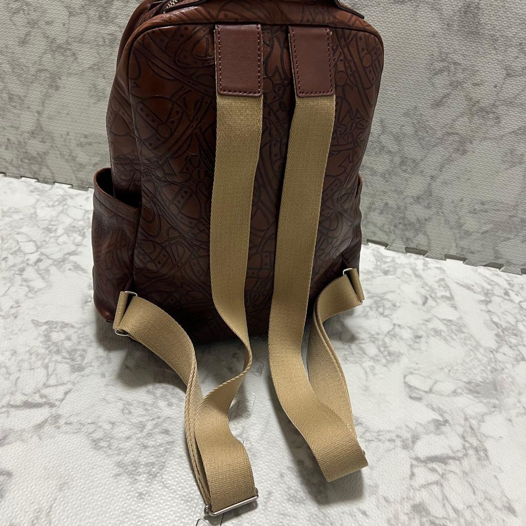 美品✨ヴィヴィアンウエストウッド リュック アーサー オーブ レザー ブラウン