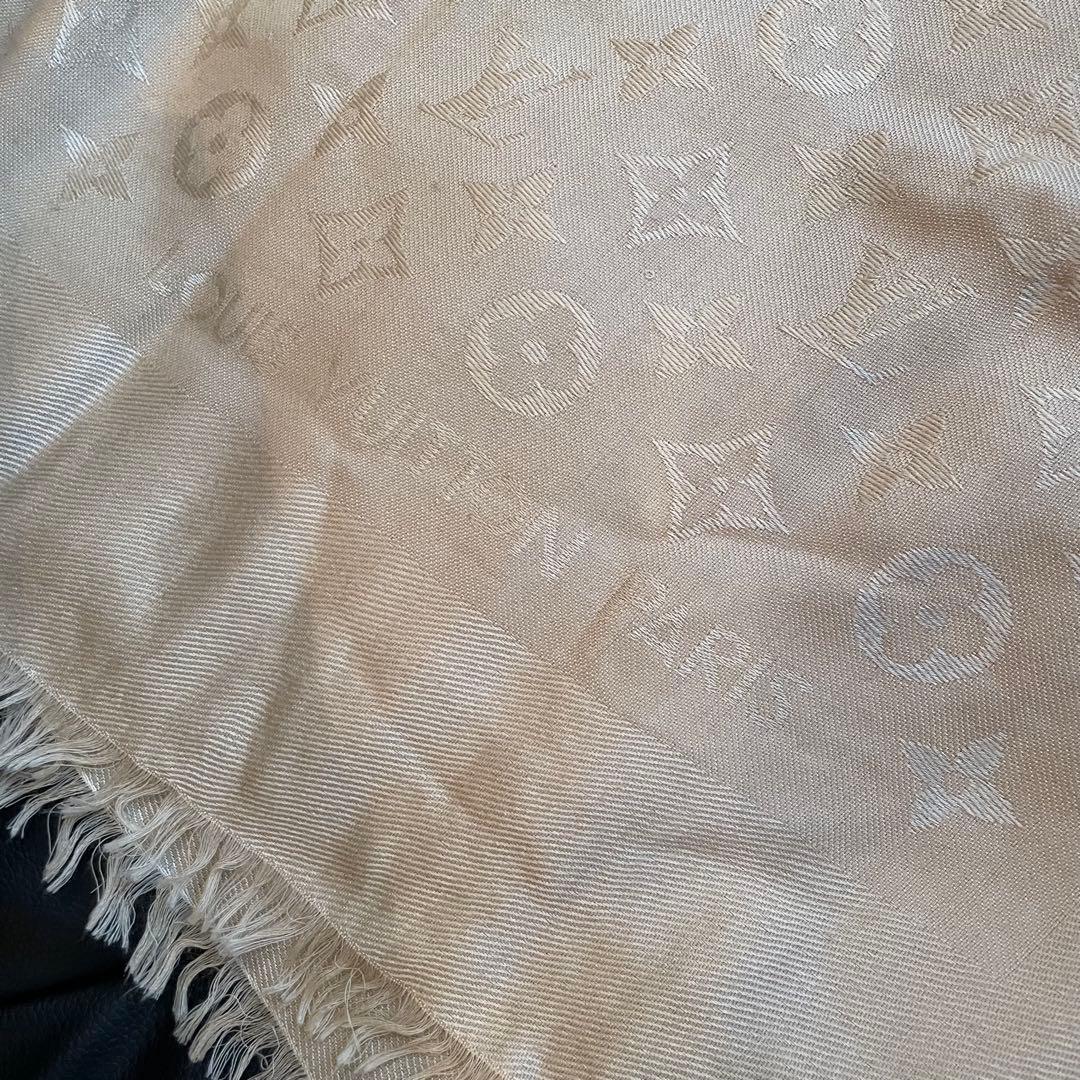 な*ん様 ヴィトン　モノグラム　ショール　シャンパン