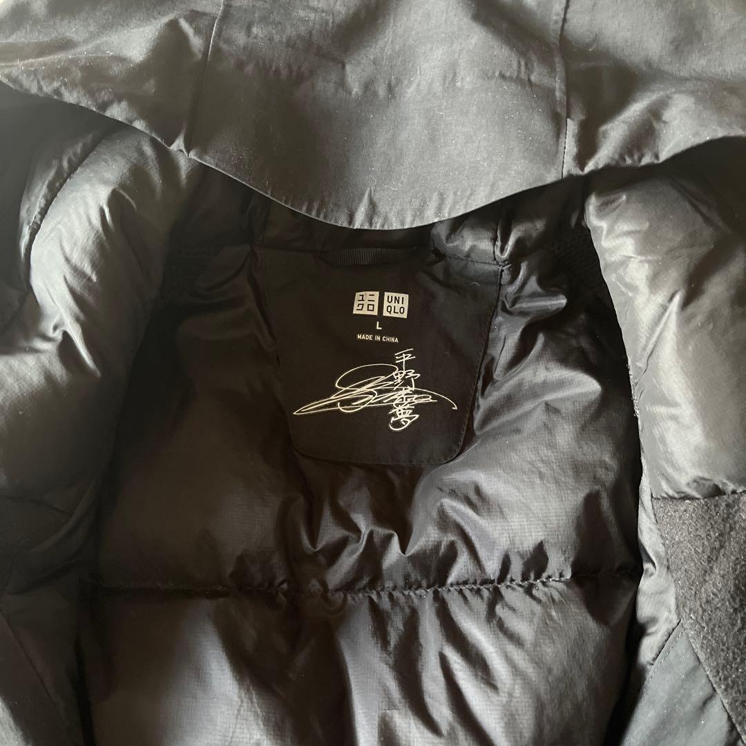 ユニクロ ハイブリッドダウン スノーボードウェア L 平野歩夢 ブラック