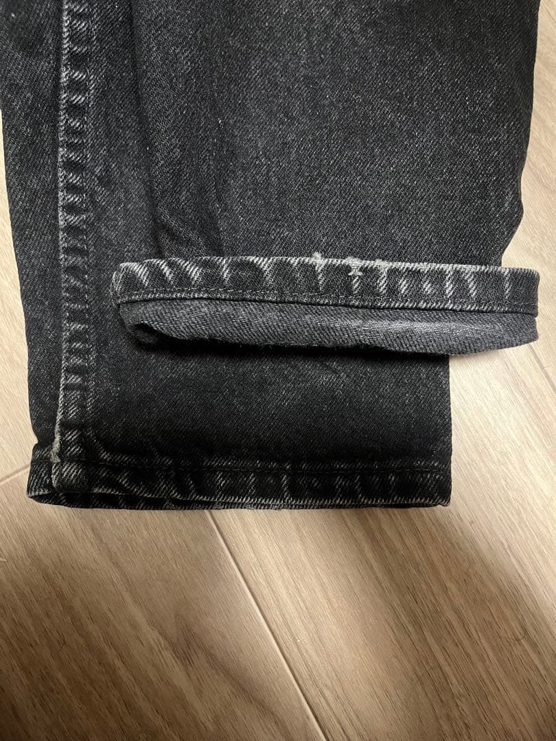 Levi’s 550 USA サルファーブラックデニムパンツ　33x30良色落ち