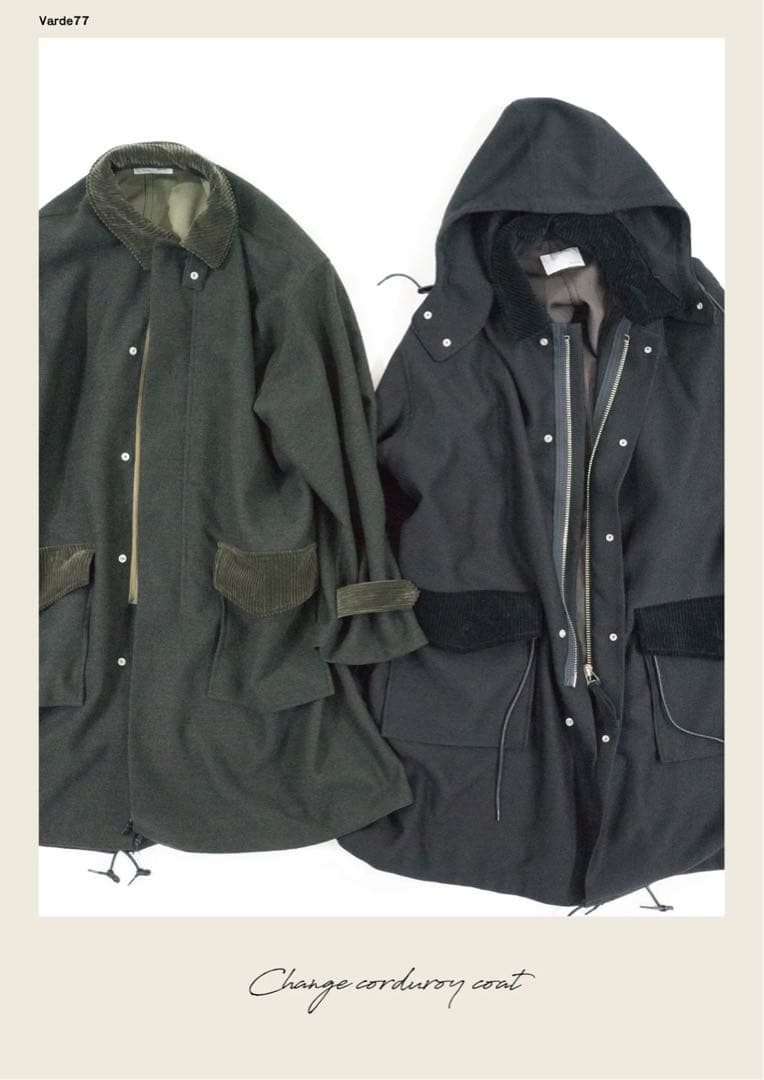 Varde77 V06 チェンジコーデュロイコート