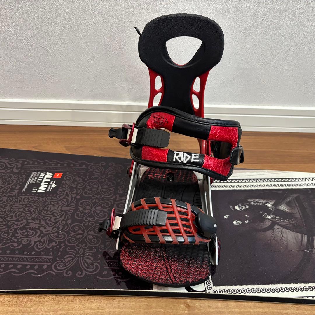 スノーボード（ALLIAN）154cm ビンディング（RIDE）付き セット