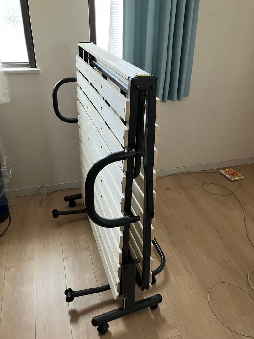 山善 折りたたみベッド シングル 木すのこ