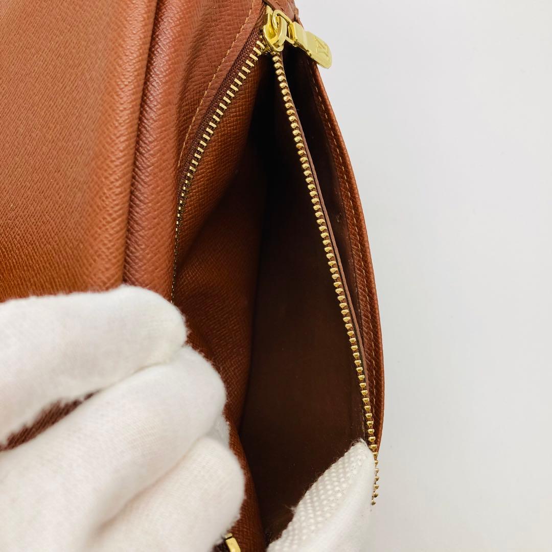 ルイヴィトン モノグラム コンチネンタル クラッチ がま口 長財布 A839