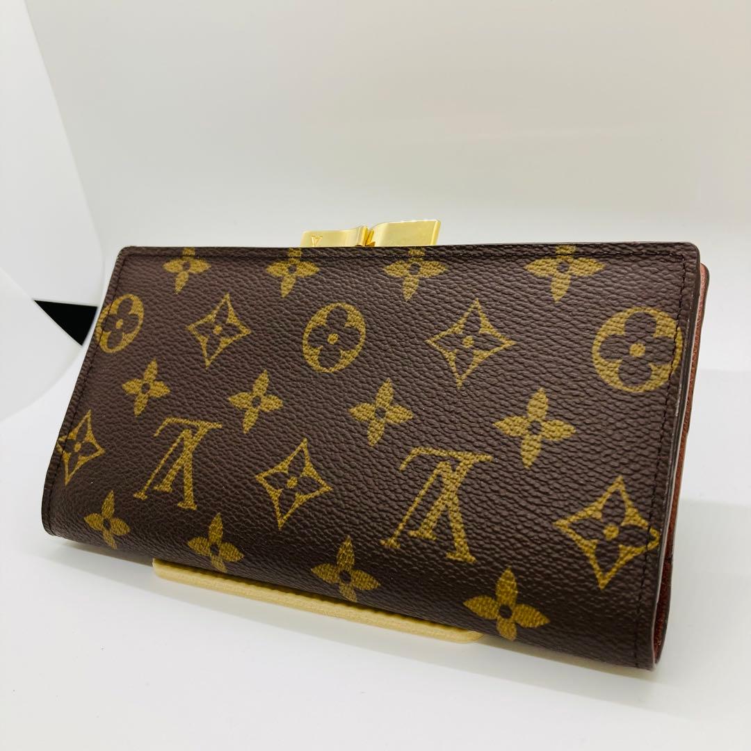 ルイヴィトン モノグラム コンチネンタル クラッチ がま口 長財布 A839