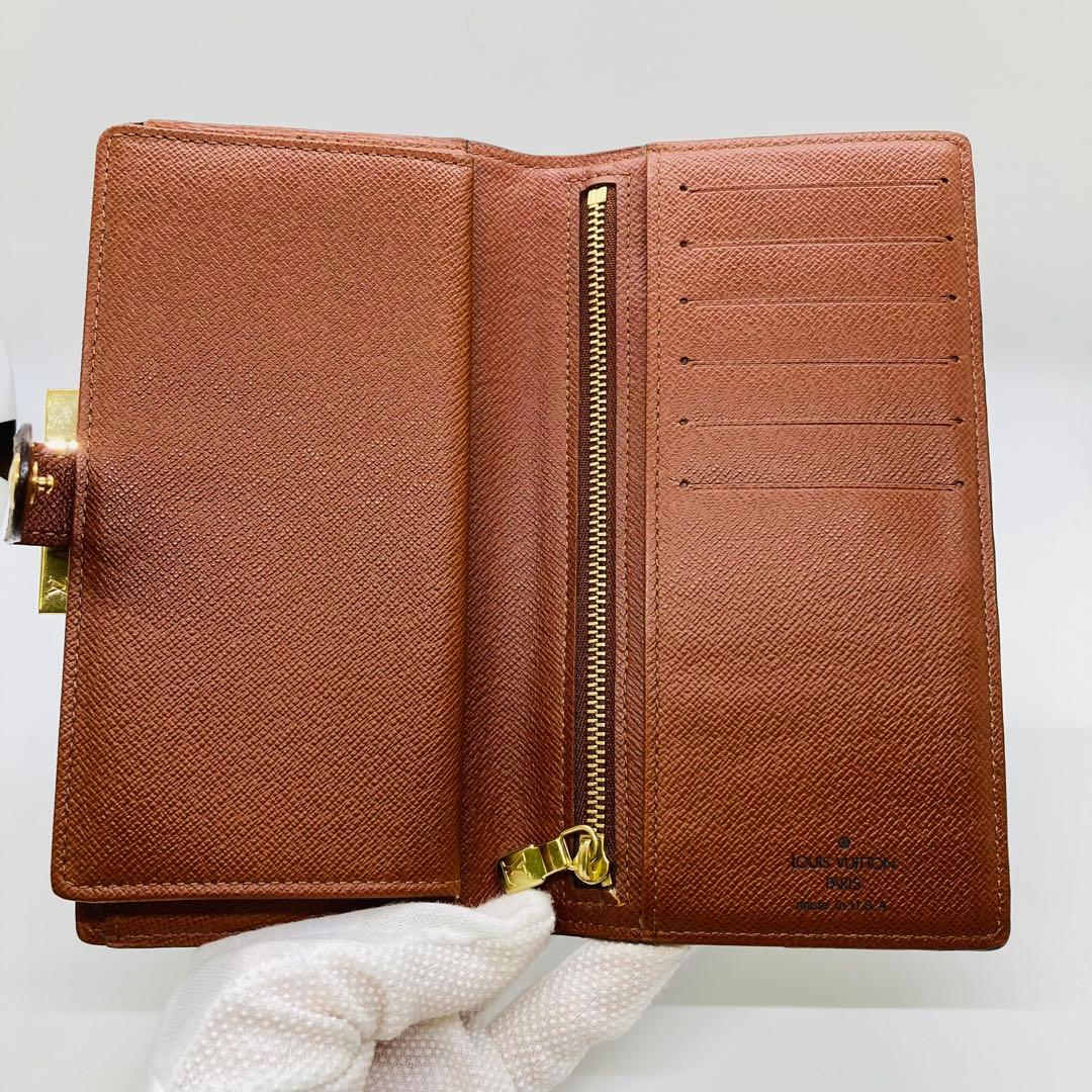 ルイヴィトン モノグラム コンチネンタル クラッチ がま口 長財布 A839