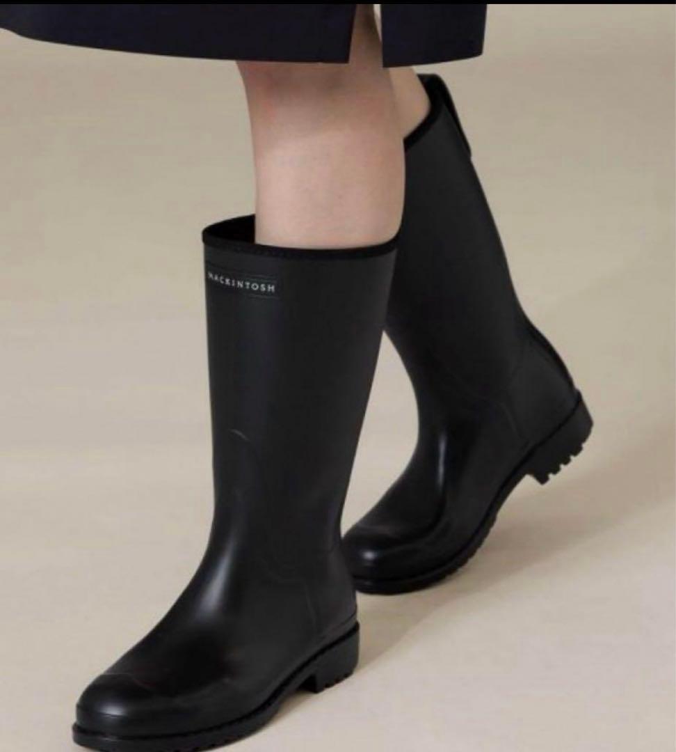 最終値下げ【新品未使用】ブラック　MACKINTOSH レインブーツ 長靴 38