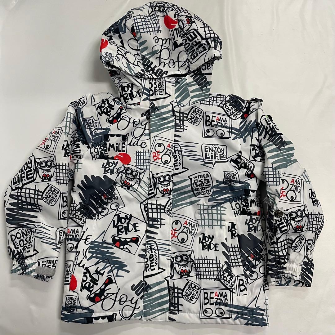 JOY RIDE キッズ スキー スノボ ウェア 130cm 白 黒