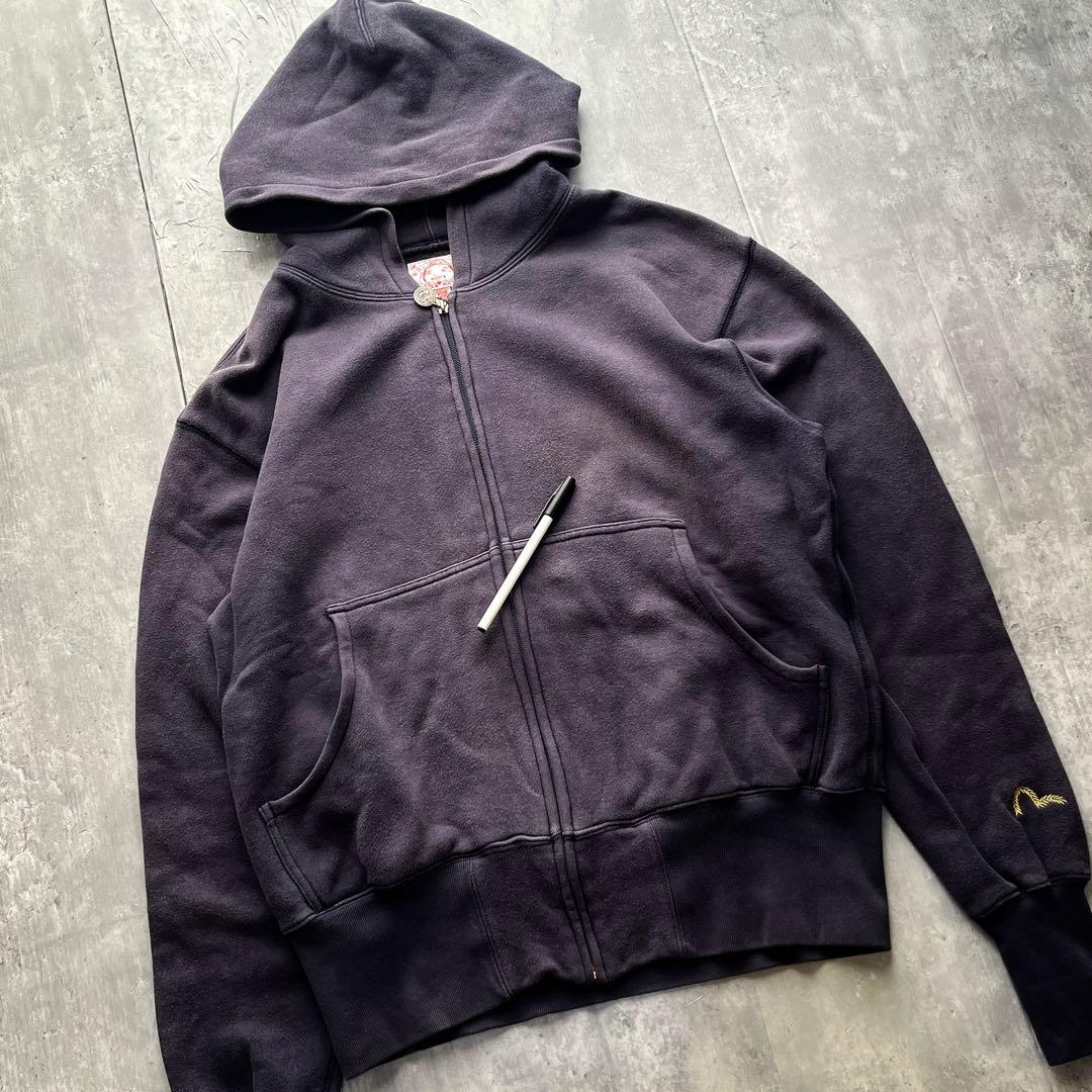 XLサイズ42　EVISU　特大バックカモメ パーカー　エヴィス　ヴィンテージ