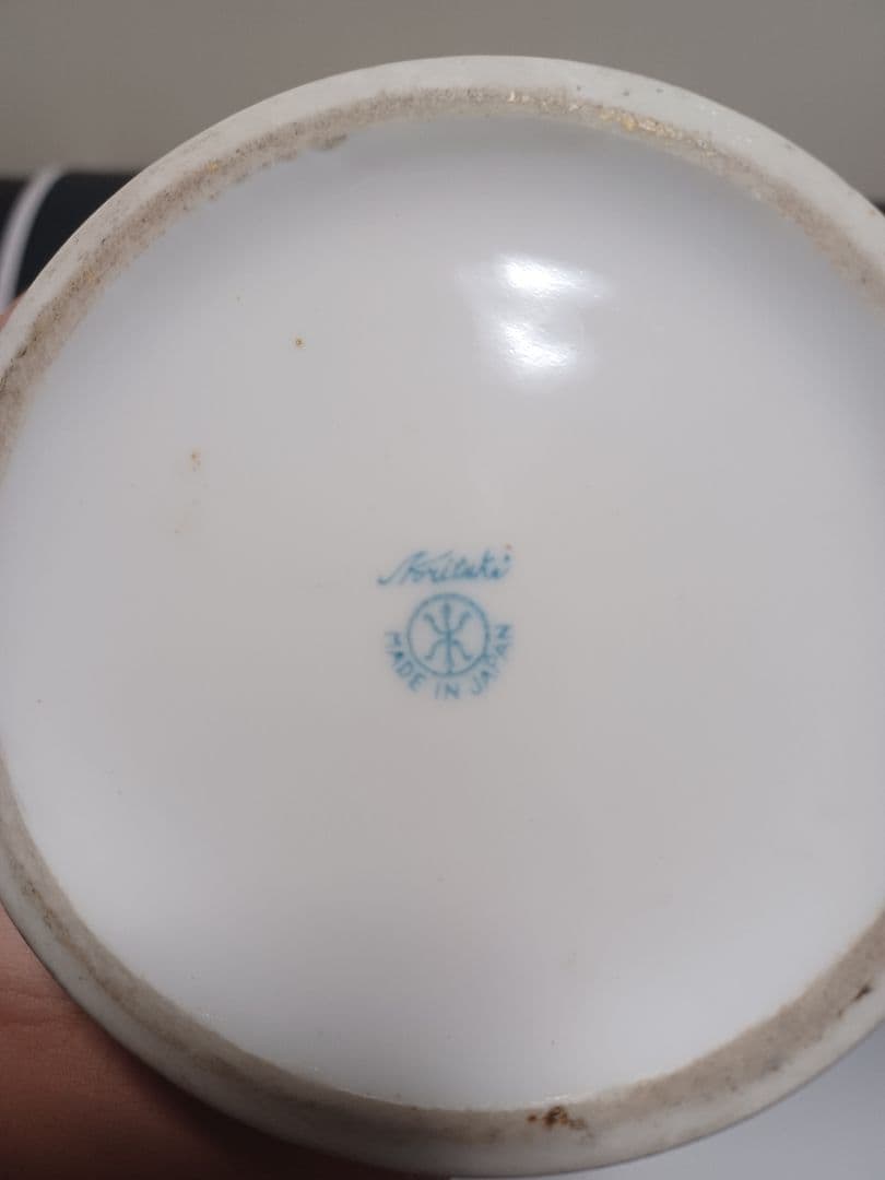 希少　オールドノリタケ花瓶　マルキ印　ブルー