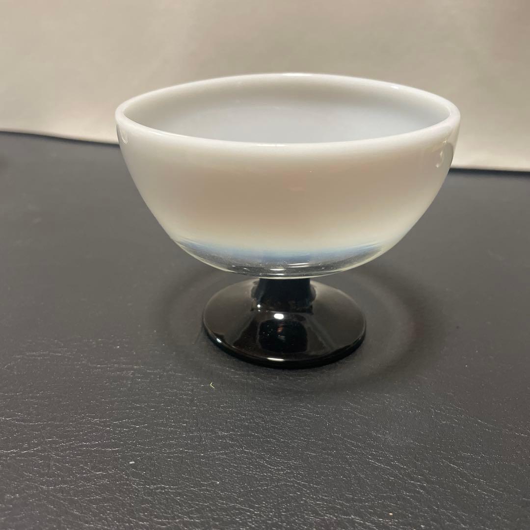 氷コップ デザート レトロ 乳白色 氷