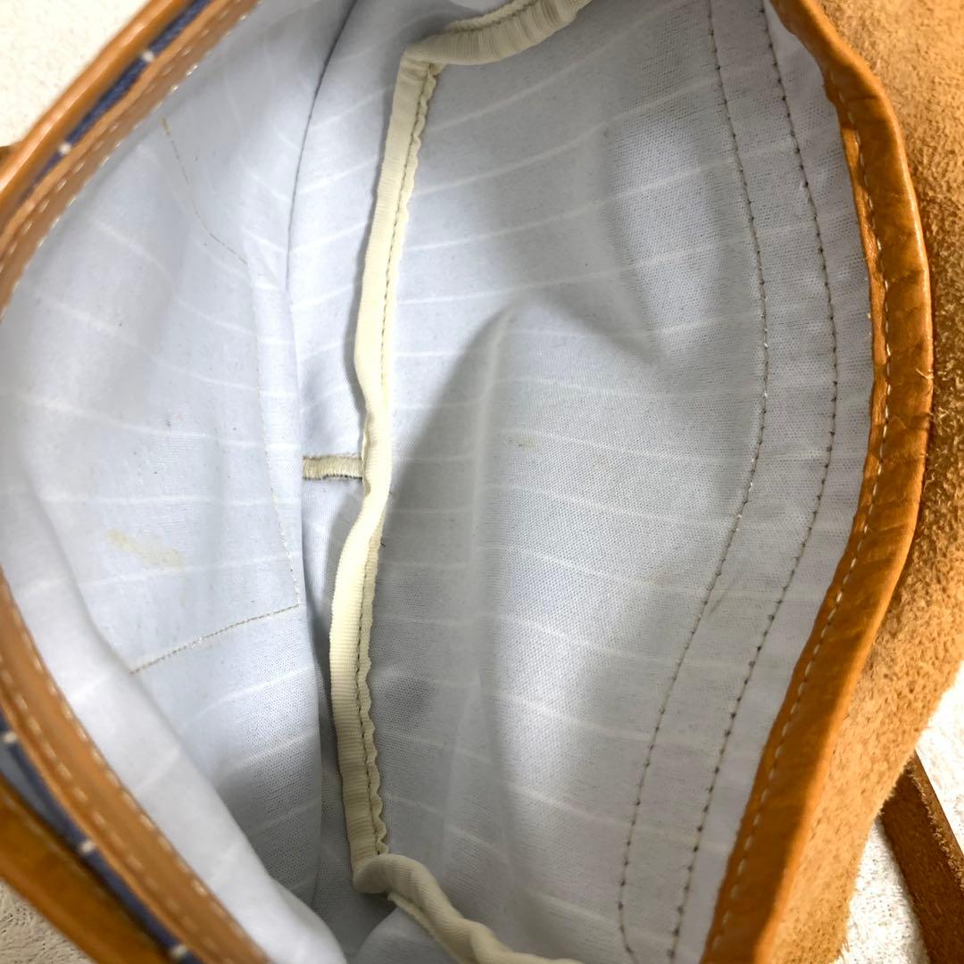 希少 イルビゾンテ クロスショルダーバッグ デニム&レザー ヒッコリー