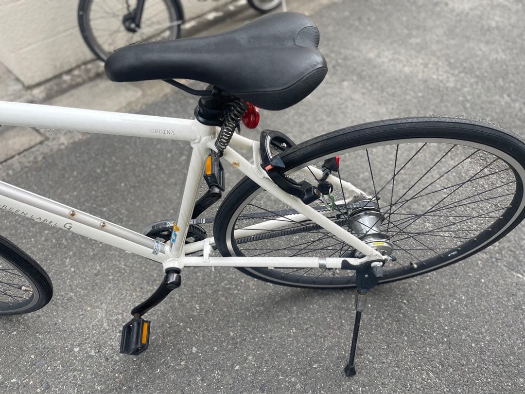 ブリヂストン ホワイト ベルト自転車