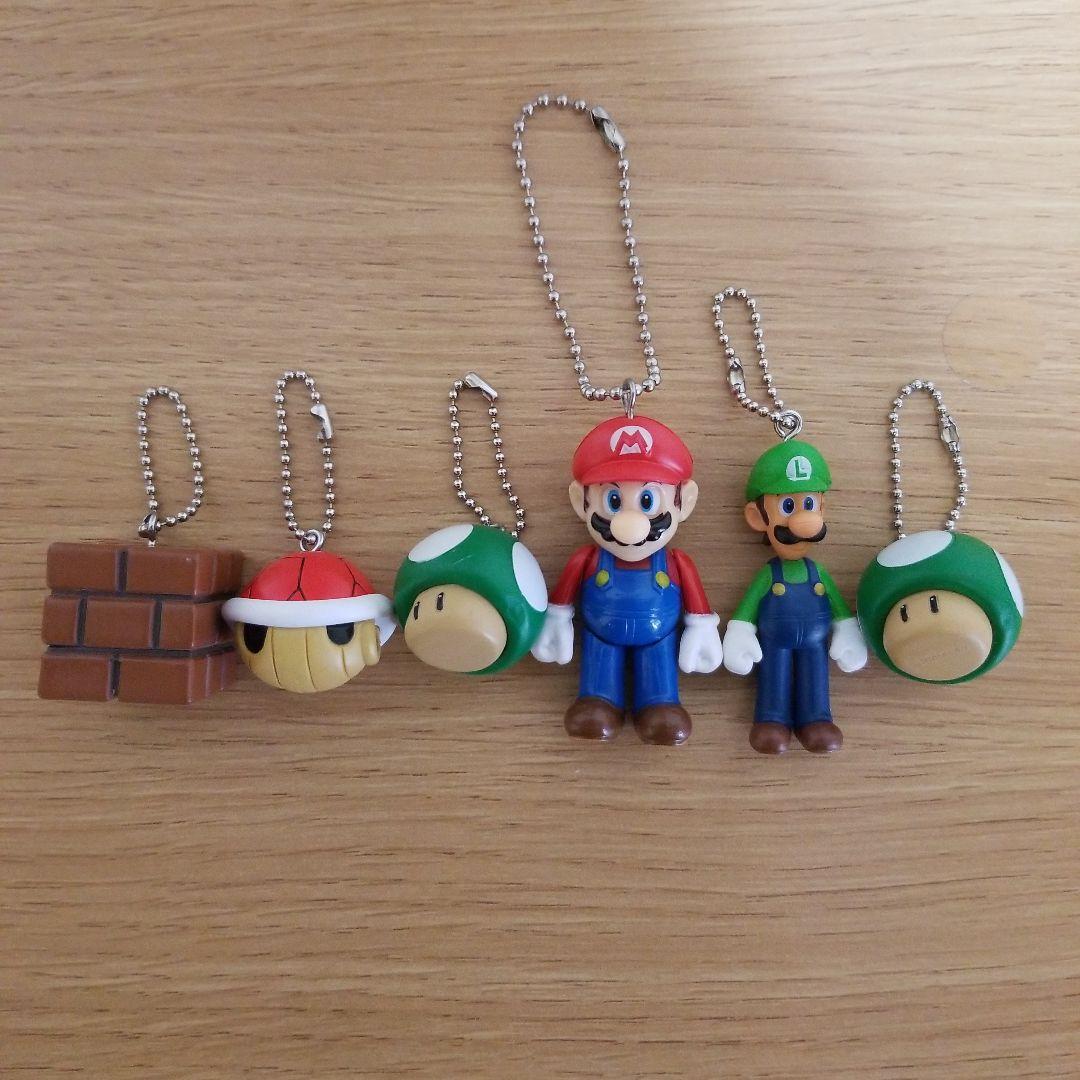 スーパーマリオ マスコットフィギュア キーホルダー セット - メルカリ