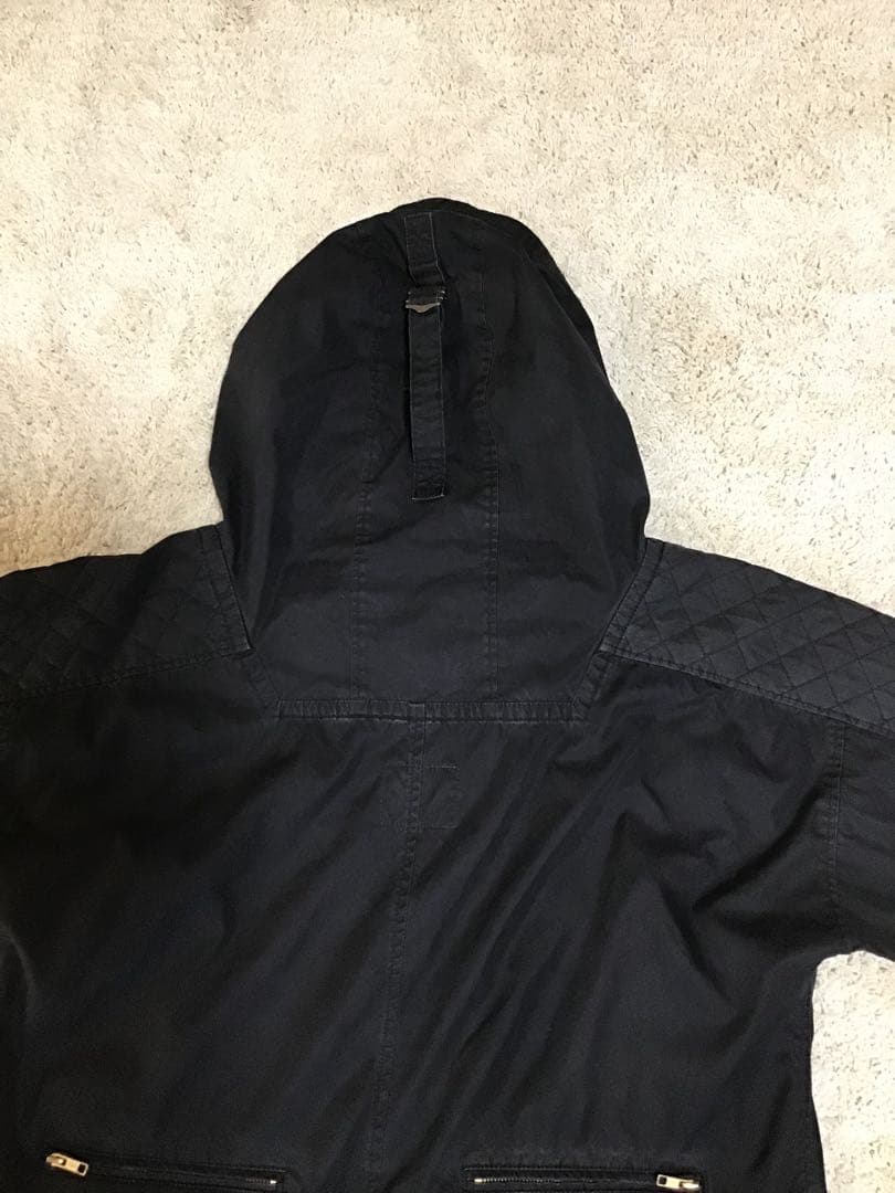 black means ブラックミーンズ　ライダース　ブラック　モッズコート