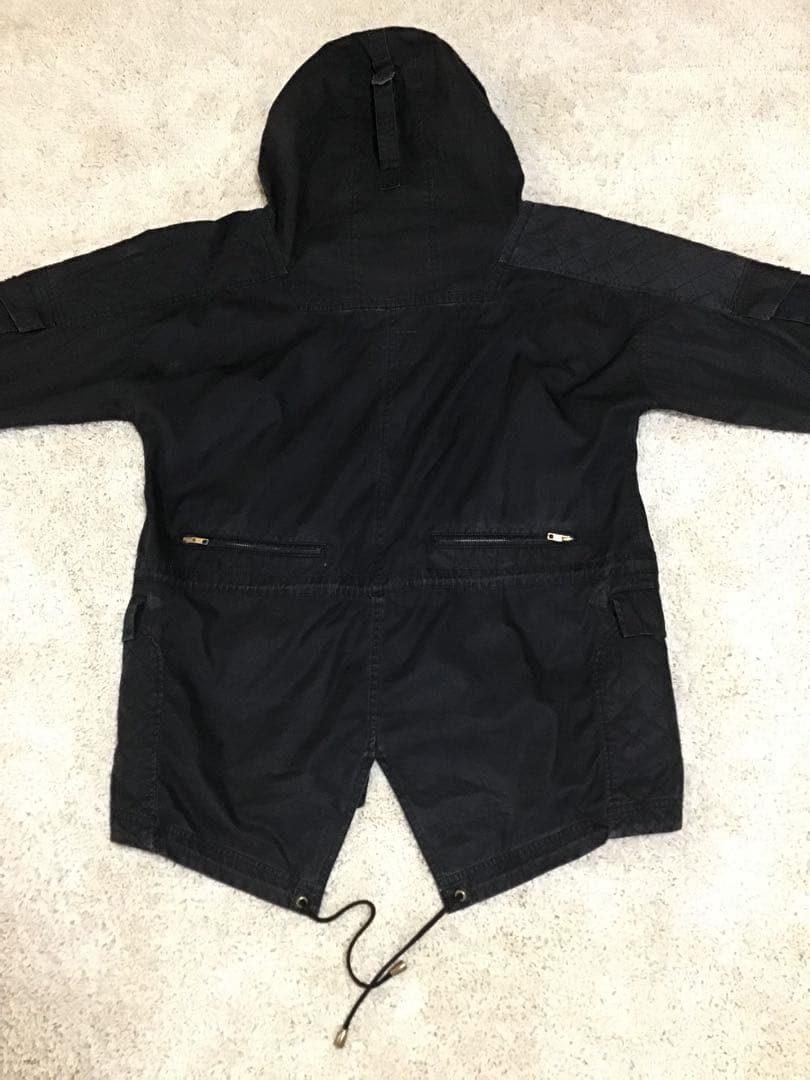 black means ブラックミーンズ　ライダース　ブラック　モッズコート