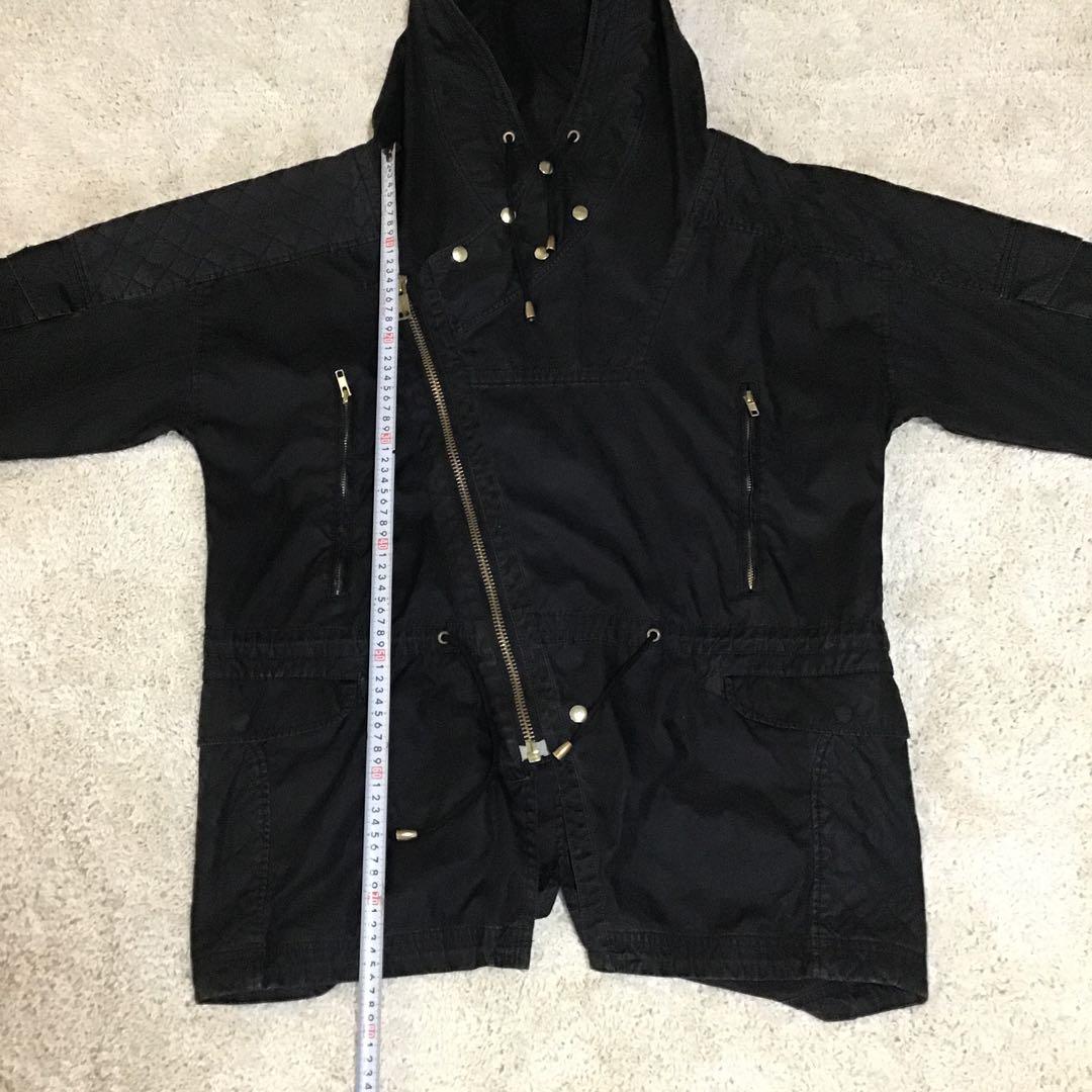 black means ブラックミーンズ　ライダース　ブラック　モッズコート