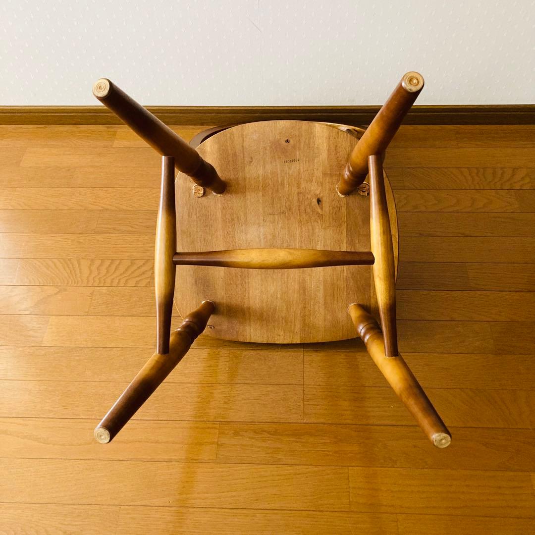 おしゃれ！一点物！フープバックチェア 天然木 ダイニングチェア 無垢材