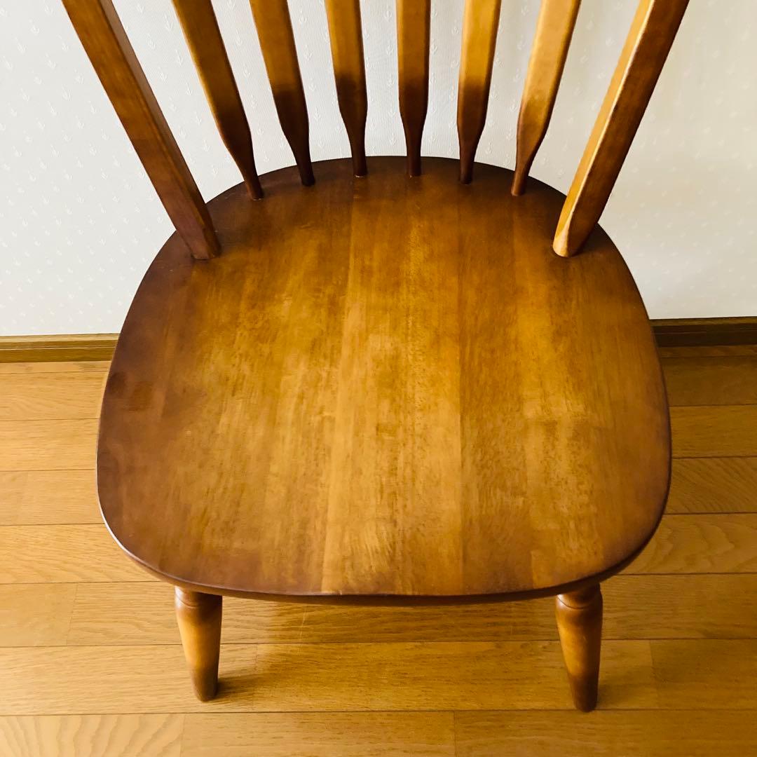おしゃれ！一点物！フープバックチェア 天然木 ダイニングチェア 無垢材