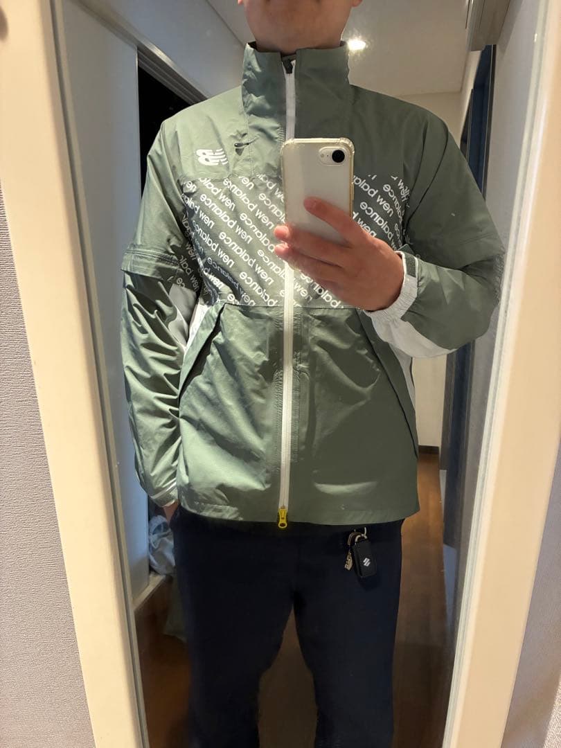 【極美品】ニューバランス ゴルフ レインウェア セット 袋付 4