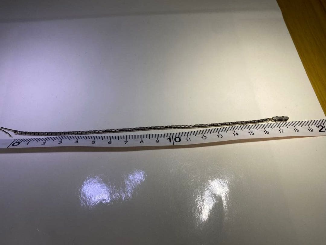 【美品】カルティエ　タンク　チェーンブレスレット　ホワイトゴールド　K18WG