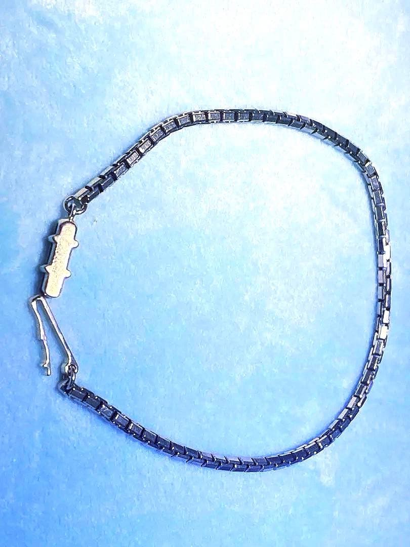 【美品】カルティエ　タンク　チェーンブレスレット　ホワイトゴールド　K18WG