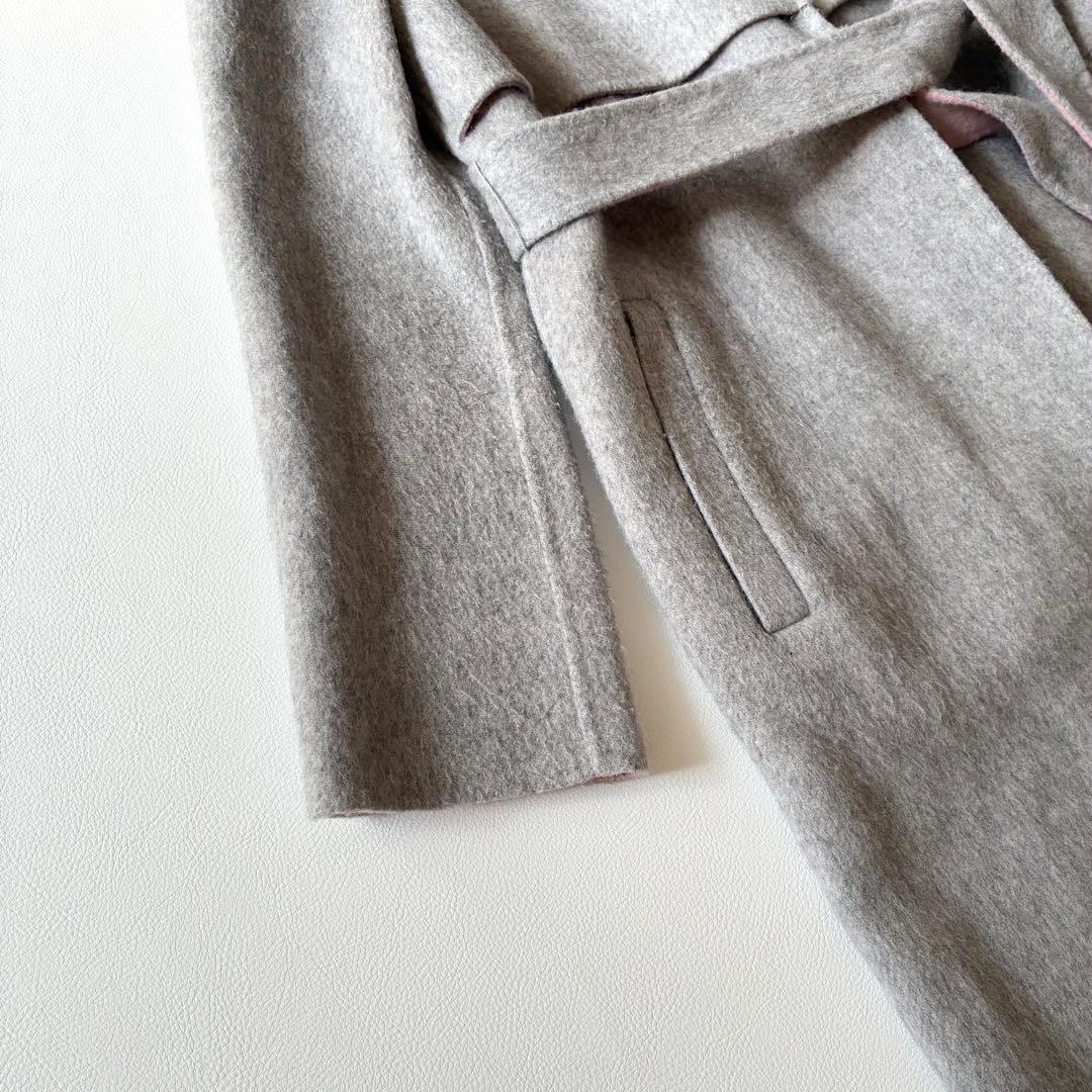 ANAYI アナイ 近年モデル ウールリバーコート ガウンコート グレーx