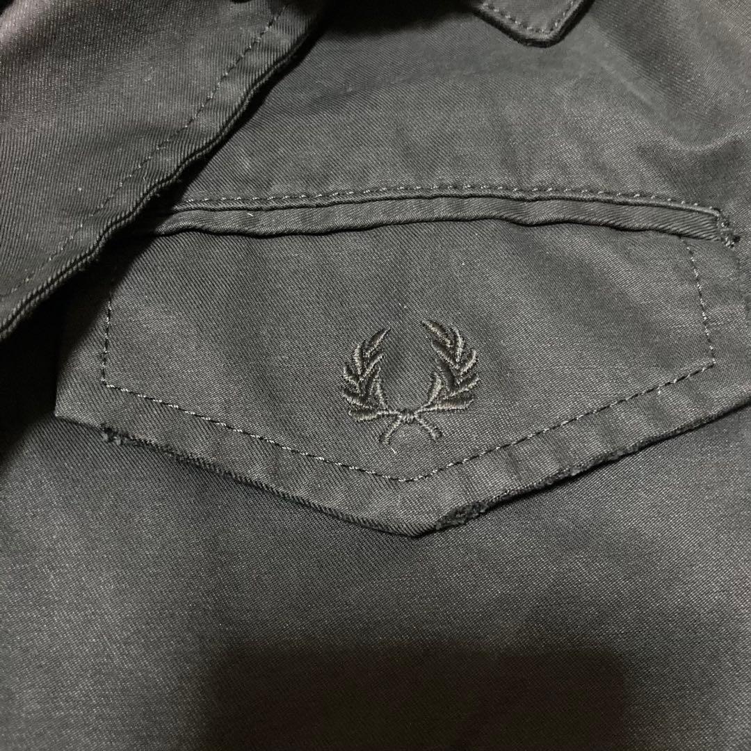 FRED PERRYモッズコート ブラックＬ　フレッドペリー 春コート メンズ黒