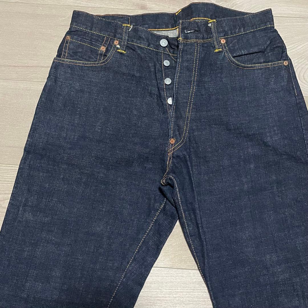 サイズ34 刺繍カモメ ジャパンマップ 赤耳 2001 極美品 エヴィス エビス