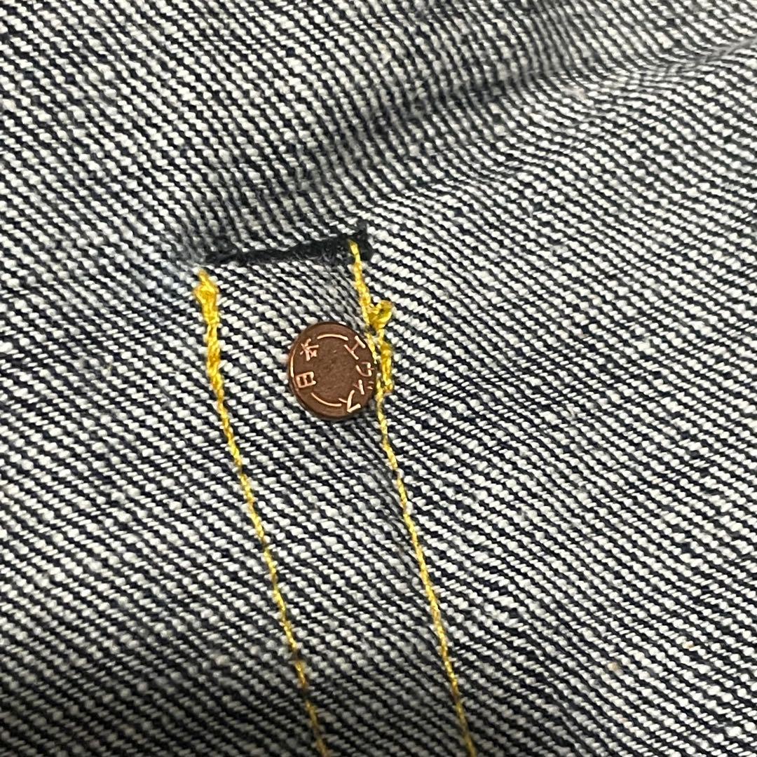 サイズ34 刺繍カモメ ジャパンマップ 赤耳 2001 極美品 エヴィス エビス