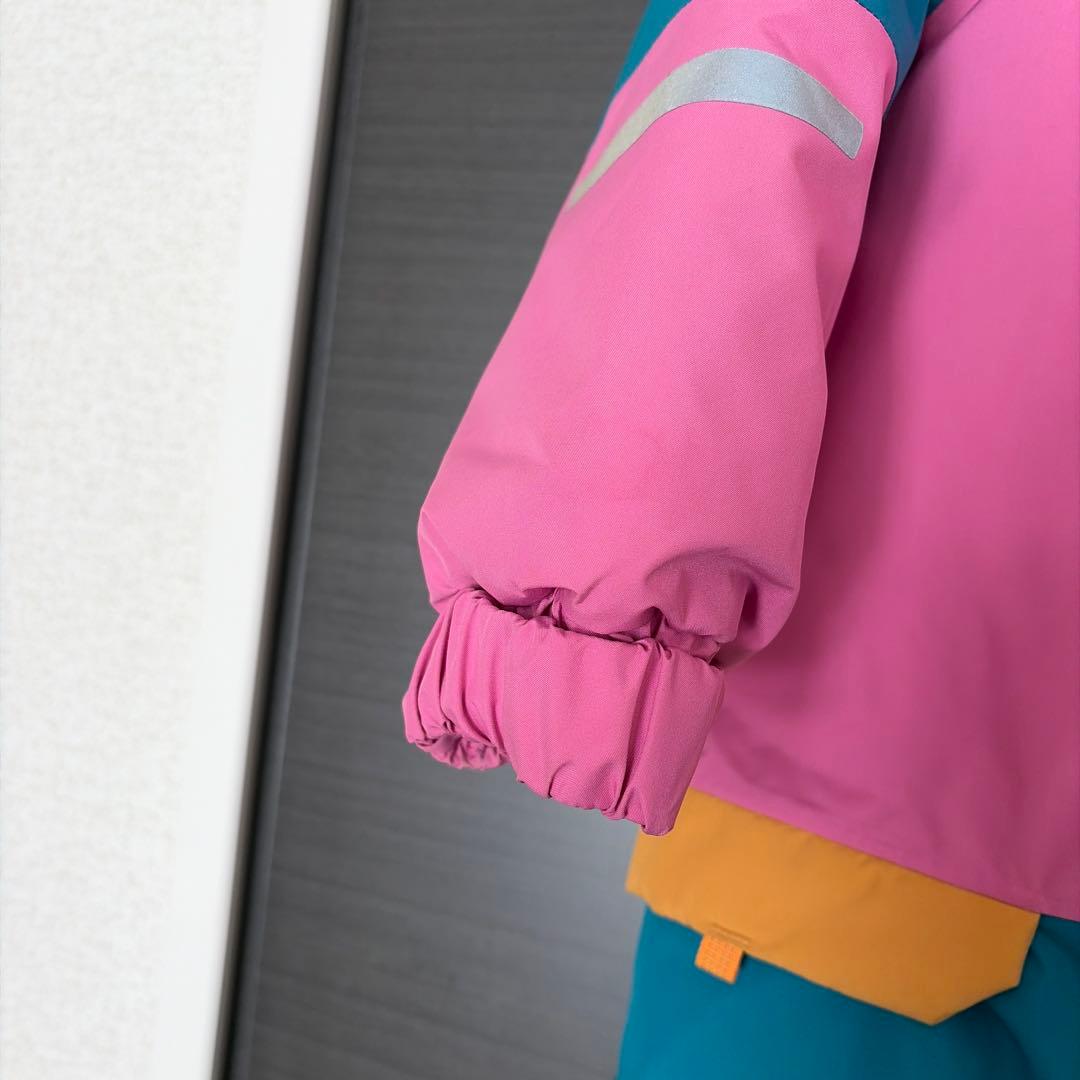d*読様 patagonia 子ども用スキーウェア ピンク/青