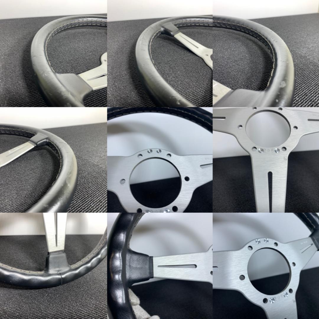 ナルディ クラシック シルバースポーク レザーステアリング ホーン