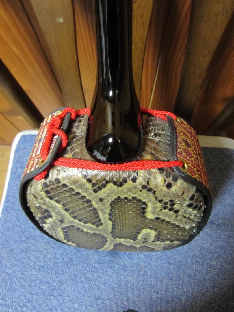 三線工房ひかり 沖縄三線 本皮強化張 中古整備品 ソフトケース付属2