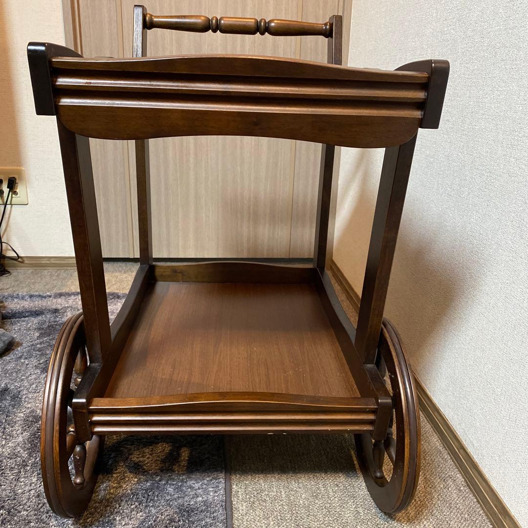 カリモク コロニアル キッチンワゴン ティーカート アンティーク調